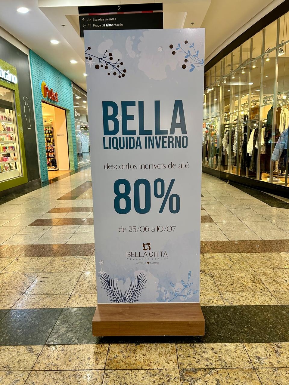 Bella Città lança liquidação de inverno com até 80% de desconto