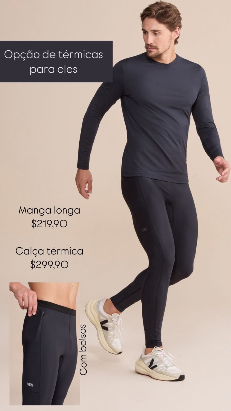 Camiseta manga longa Térmica 