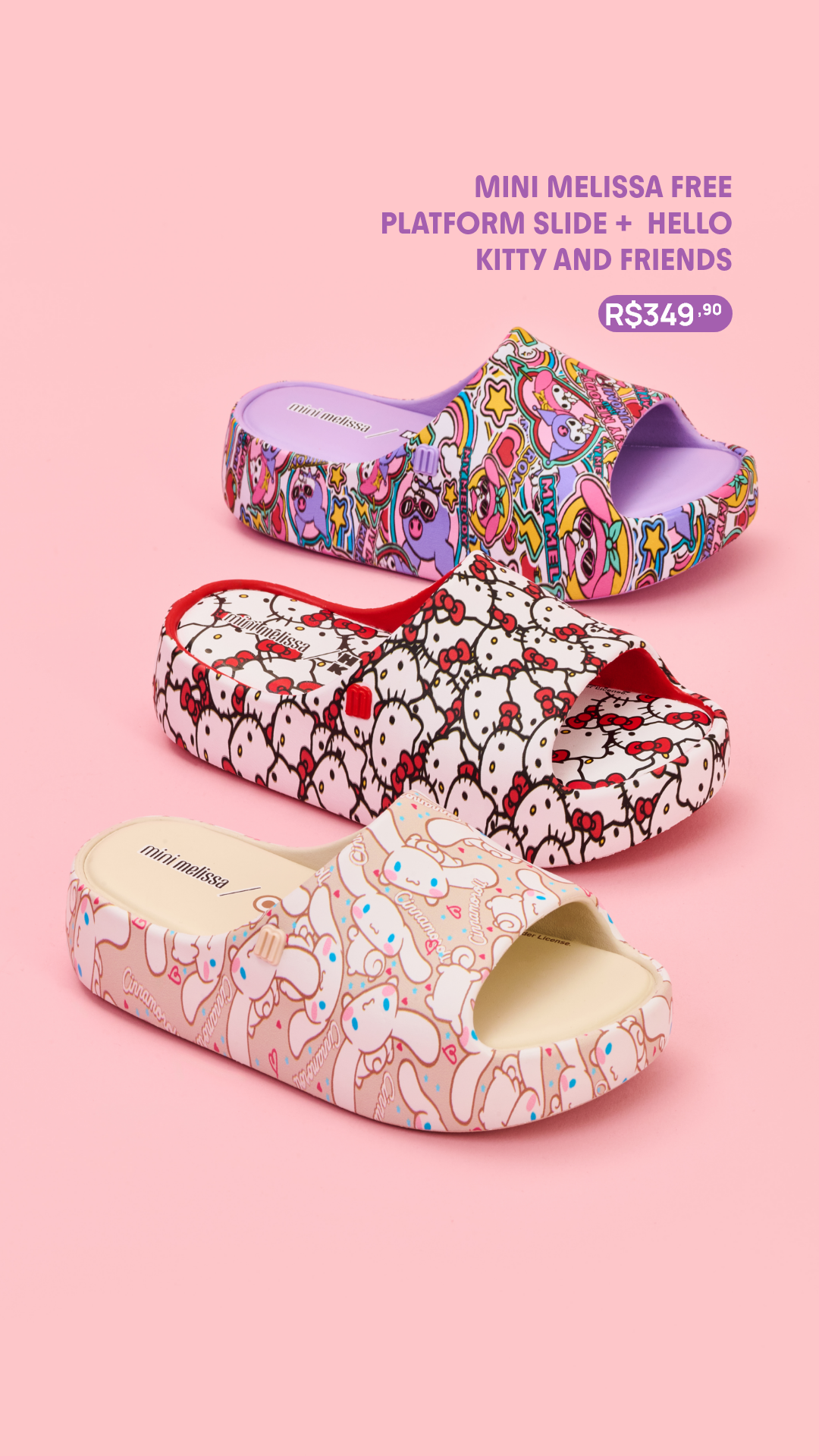 Mini Melissa Free Platform Slide + Hello Kitty and Friends Infantil