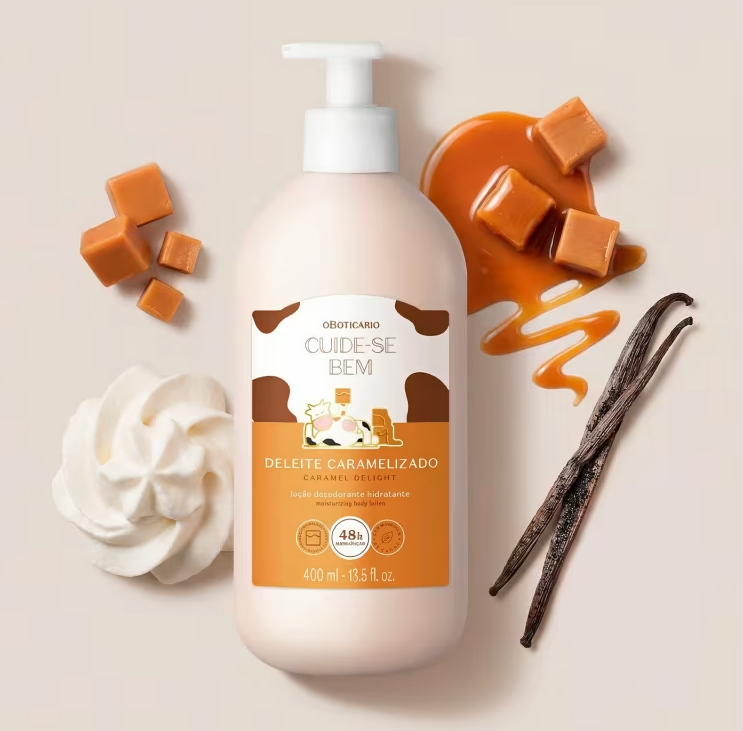 Loção Hidratante Desodorante Corporal Cuide-Se Bem Deleite Caramelizado 400ml